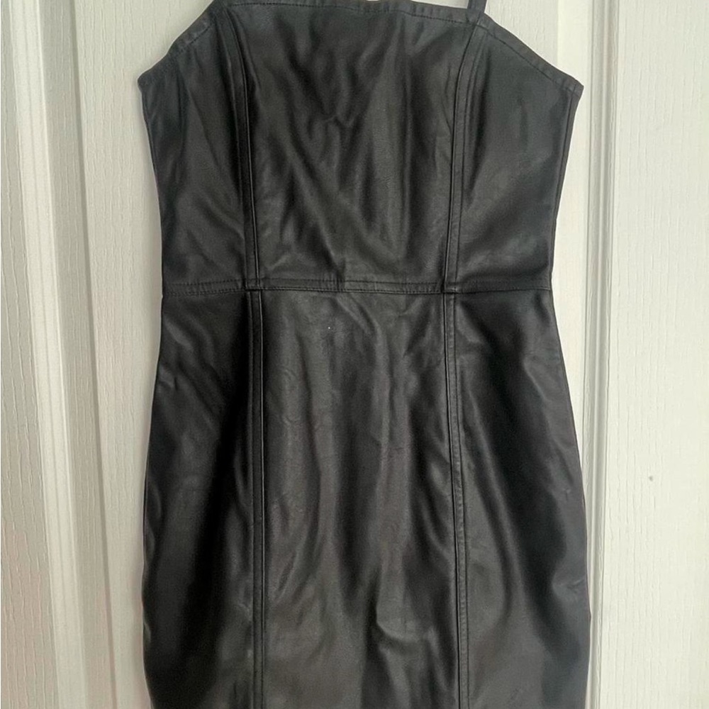 Leather dress